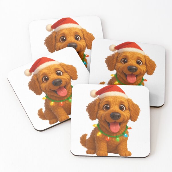 Item preview, Labradoodle Christmas Lights designed and sold by Sillytoe.