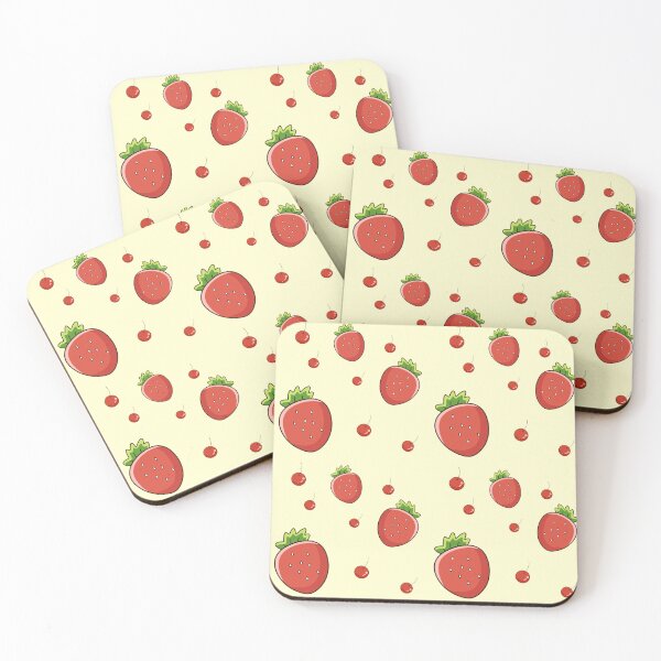 Item preview, Cute Hand Drawn Strawberry Cherry Pattern Kids designed and sold by Porpor Artwork.