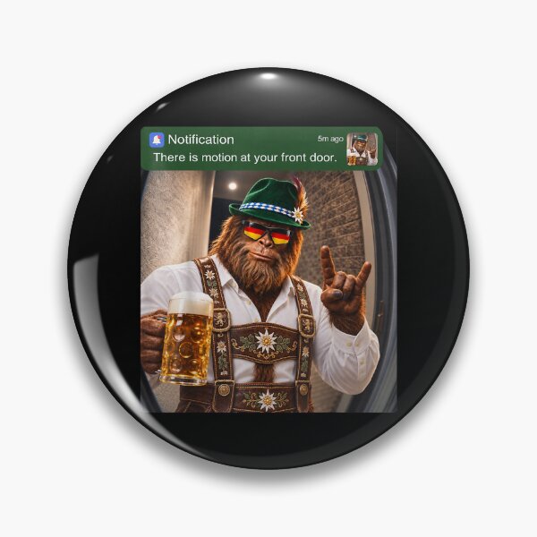 Item preview, Oktoberfest Bigfoot Motion At Your Front Door Men Prost Beer designed and sold by YubitaLeLe.