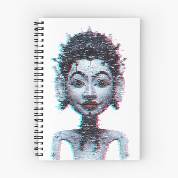 Item preview, Glitch Art Tribal Deity – Cyberpunk Ancient Statue Digital Art designed and sold by cannsuh.