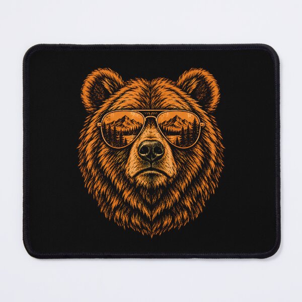 Item preview, Bear Wearing Sunglasses designed and sold by a-turner-paint.