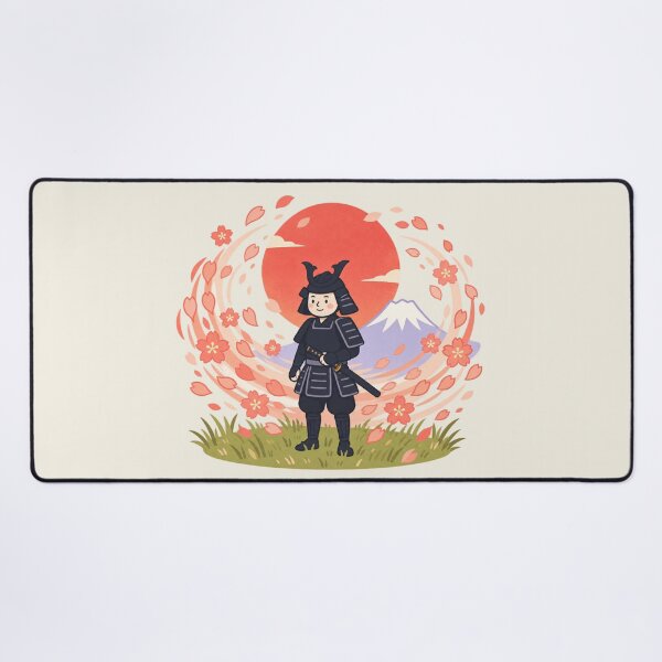 Item preview, Kawaii Samurai Japan | Mount Fuji Sakura Red Sun Art designed and sold by MrDev.