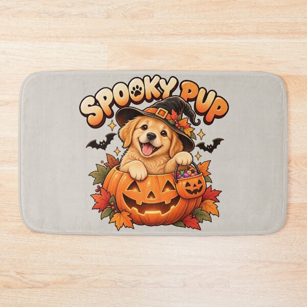 Item preview, Golden Retriever Halloween Pumpkin – Cute Spooky Pup designed and sold by Stikaro.