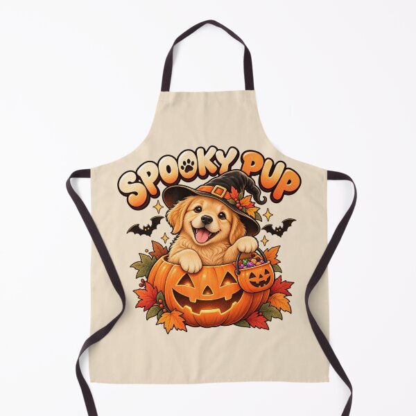 Item preview, Golden Retriever Halloween Pumpkin – Cute Spooky Pup designed and sold by Stikaro.