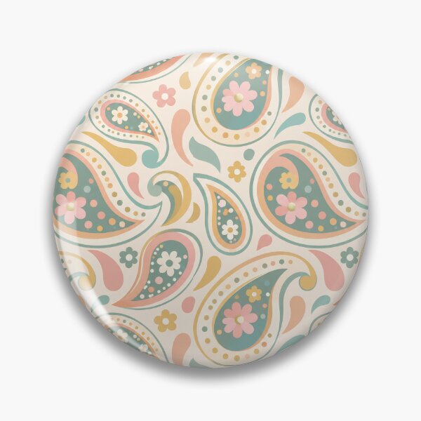 Item preview, Pastel Retro Paisley Seamless Pattern designed and sold by Skyrocketz.