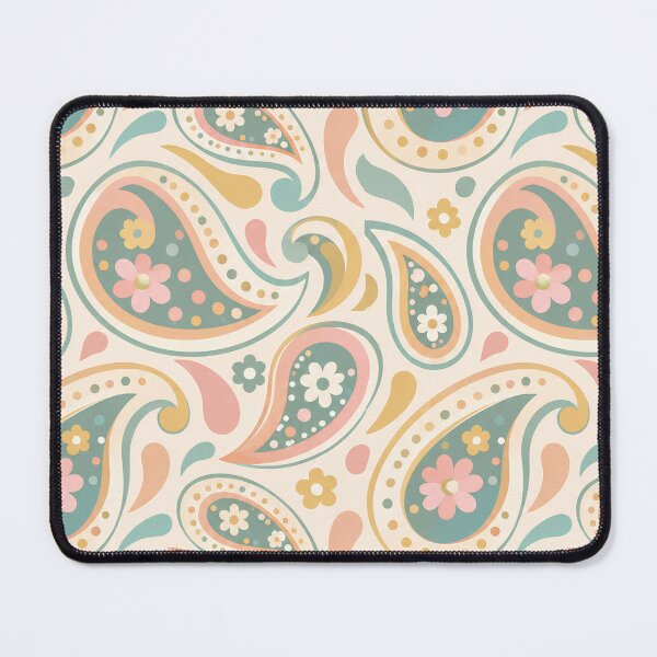 Item preview, Pastel Retro Paisley Seamless Pattern designed and sold by Skyrocketz.