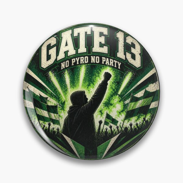 Item preview, Gate 13 No Pyro No Party panathinaikos ultras designed and sold by MJOSTORE.