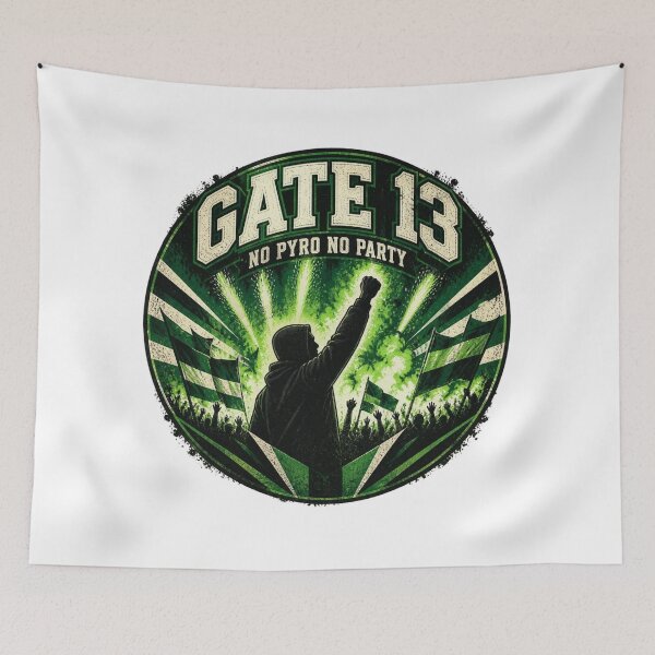 Item preview, Gate 13 No Pyro No Party panathinaikos ultras designed and sold by MJOSTORE.