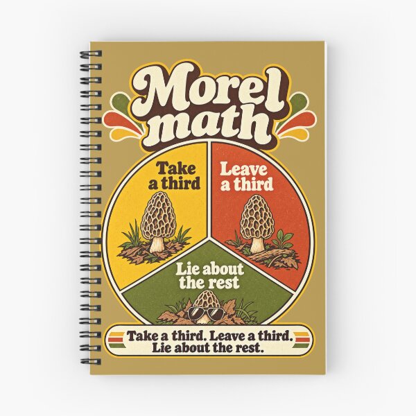 Item preview, Morel Math Take a Third - Funny Morel Mushroom Foraging designed and sold by LottiesLuck.