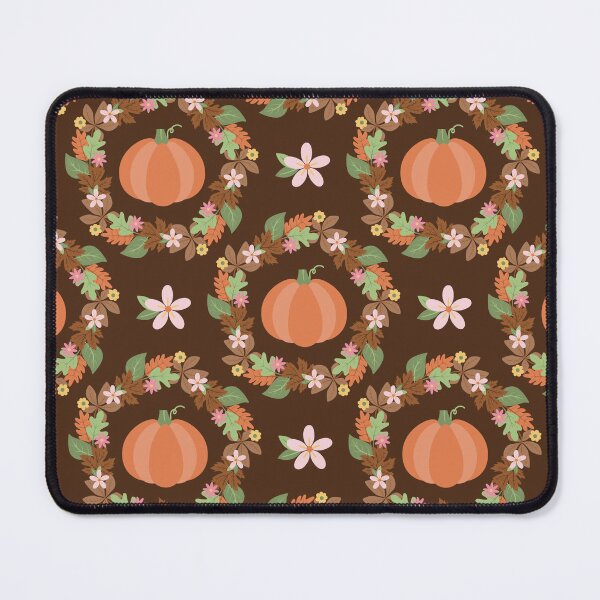 Item preview, Cottagecore Autumn Pumpkin Wreath Floral Fall Pattern designed and sold by FestivityFinds.