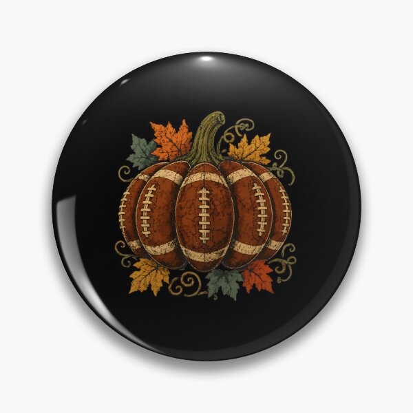 Item preview, Football Pumpkin Autumn Fall Leaves Seasonal Decor designed and sold by GiaoCalonas.