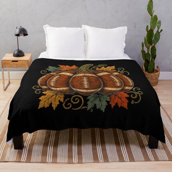 Item preview, Football Pumpkin Autumn Fall Leaves Seasonal Decor designed and sold by GiaoCalonas.