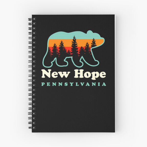 Item preview, New-Hope-Pennsylvania-Hiking-Camping-Bear-T-Shirt designed and sold by suzannesun.