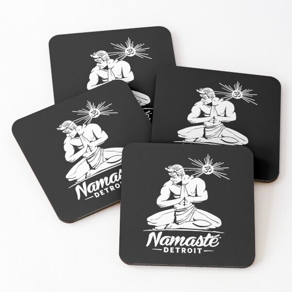 Item preview, Namaste Detroit Yoga Meditation Lotus Posture Art designed and sold by bikinemosi.