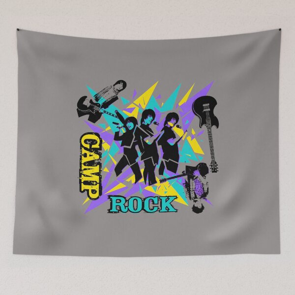 Item preview, Camp Rock Band Retro 80s Style Graphic Tee-74 designed and sold by JensGiersche.