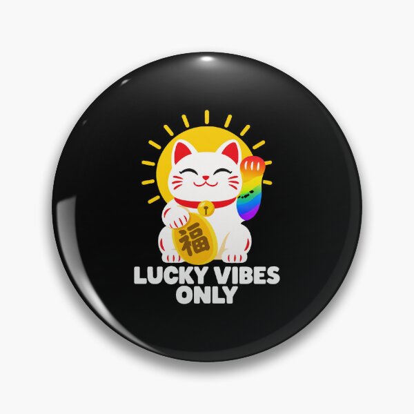 Item preview, Japanese Culture Lucky Vibes Only Maneki Neko Lucky Cat designed and sold by Uglyandcute.