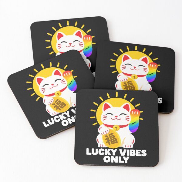 Item preview, Japanese Culture Lucky Vibes Only Maneki Neko Lucky Cat designed and sold by Uglyandcute.