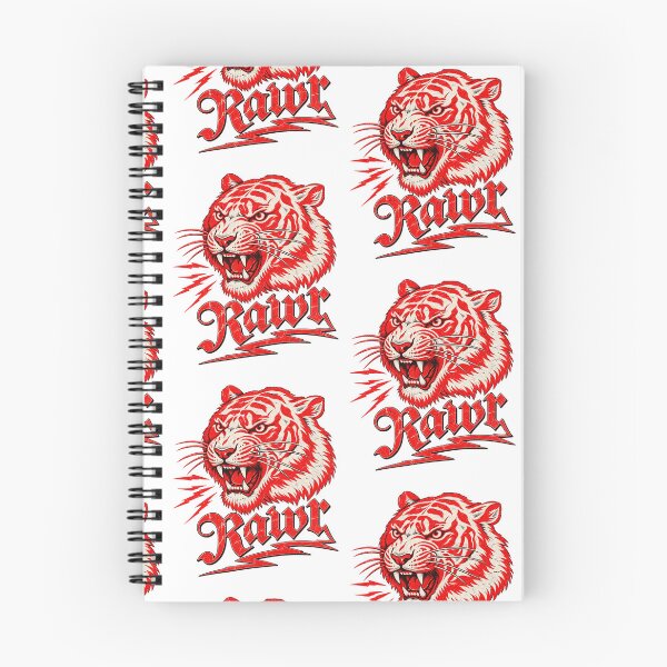Item preview, Vintage Roaring Red Tiger Head Lightning Bolt Retro Tattoo Flash Art designed and sold by Machomanshop.
