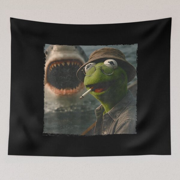 Item preview, Funny Smoking Frog Meme designed and sold by KelsterRandom.