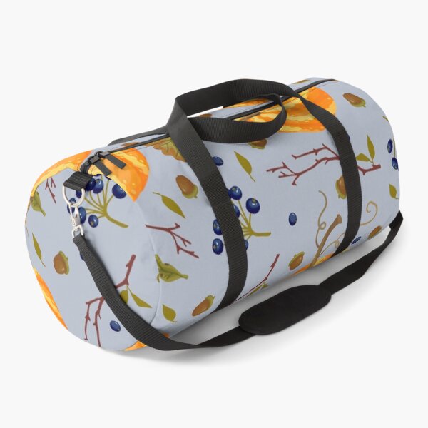 Item preview, Rustic Slate Blue Pumpkin Elderberry Autumn Harvest Pattern designed and sold by FestivityFinds.