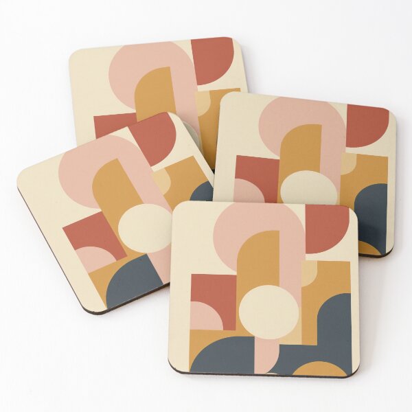 Item preview, Terracotta Geometric Forms | Mid Century Modern Abstract  designed and sold by nhk999.