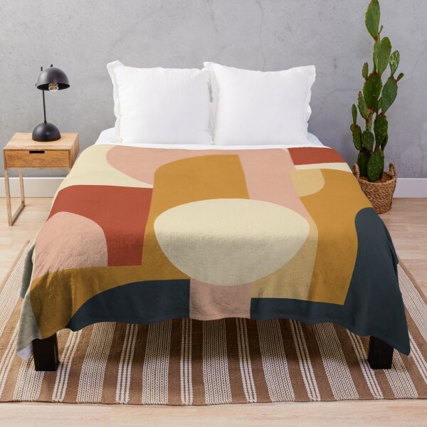 Item preview, Terracotta Geometric Forms | Mid Century Modern Abstract  designed and sold by nhk999.