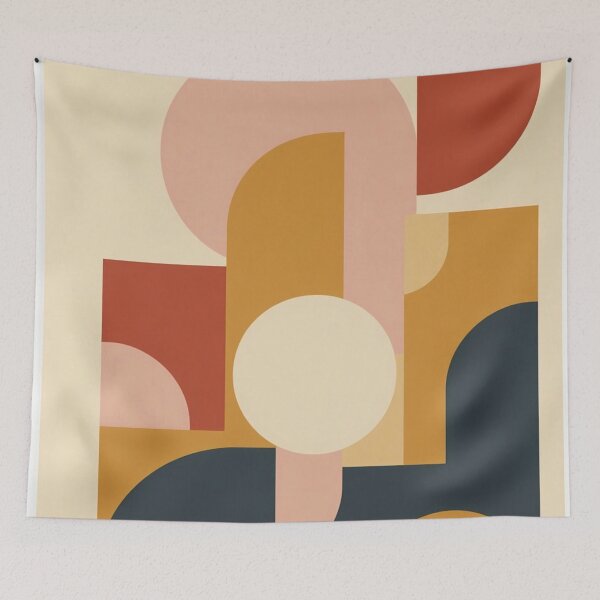 Item preview, Terracotta Geometric Forms | Mid Century Modern Abstract  designed and sold by nhk999.