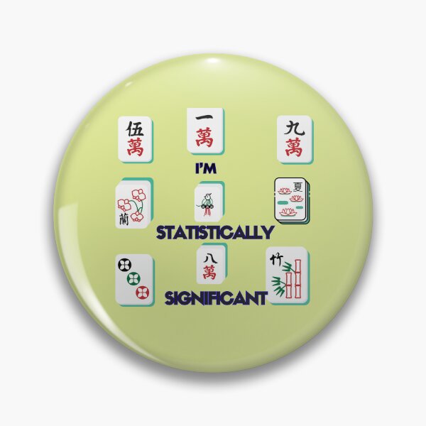 Item preview, I'm Statistically Significant Funny Mahjong Design designed and sold by Tobietales.