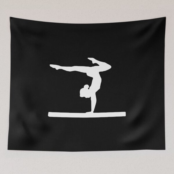 Item preview, Gymnastics Balance Beam Handstand Split Art designed and sold by bikinemosi.