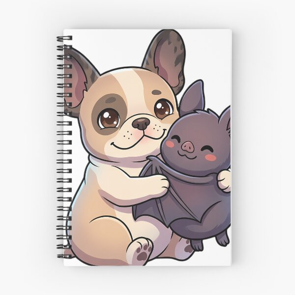 Item preview, Cute French Bulldog Puppy Hugging Halloween Bat designed and sold by pumsquare.
