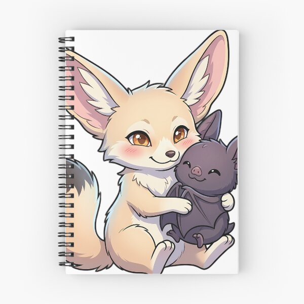Item preview, Cute Fennec Fox Hugging Halloween Bat designed and sold by pumsquare.