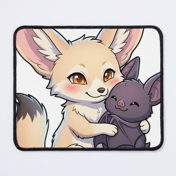 Item preview, Cute Fennec Fox Hugging Halloween Bat designed and sold by pumsquare.