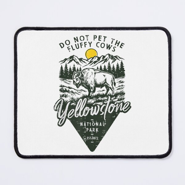 Item preview, Do Not Pet Fluffy Cows Yellowstone National Park Men Women designed and sold by DunciOcukino.