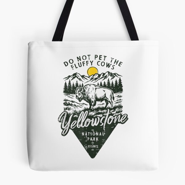 Item preview, Do Not Pet Fluffy Cows Yellowstone National Park Men Women designed and sold by DunciOcukino.