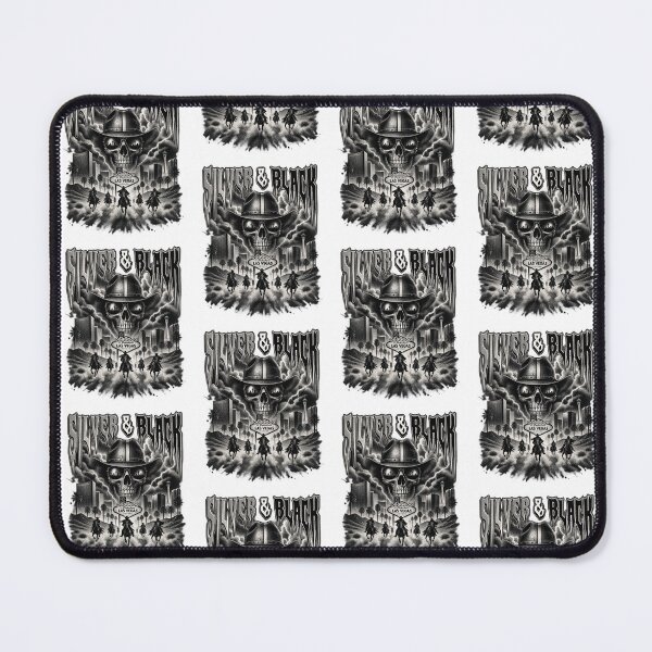 Item preview, Silver And Black Cowboy Skull Las Vegas Outlaws Western Desert Art designed and sold by SmithOscarShop.