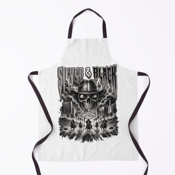 Item preview, Silver And Black Cowboy Skull Las Vegas Outlaws Western Desert Art designed and sold by SmithOscarShop.