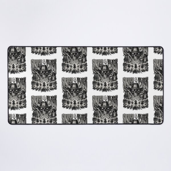 Item preview, Silver And Black Cowboy Skull Las Vegas Outlaws Western Desert Art designed and sold by SmithOscarShop.
