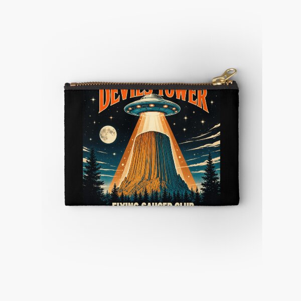 Item preview, Devils Tower Flying Saucer Club Vintage UFO Wyoming National Monument  designed and sold by Zizo-DR44.