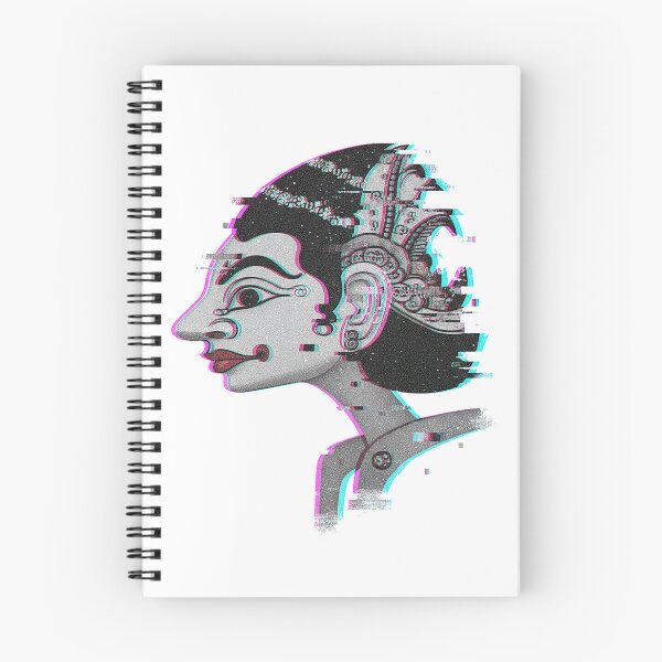 Item preview, Glitch Art Tribal Profile – Cyberpunk Ancient Deity Digital Art designed and sold by cannsuh.