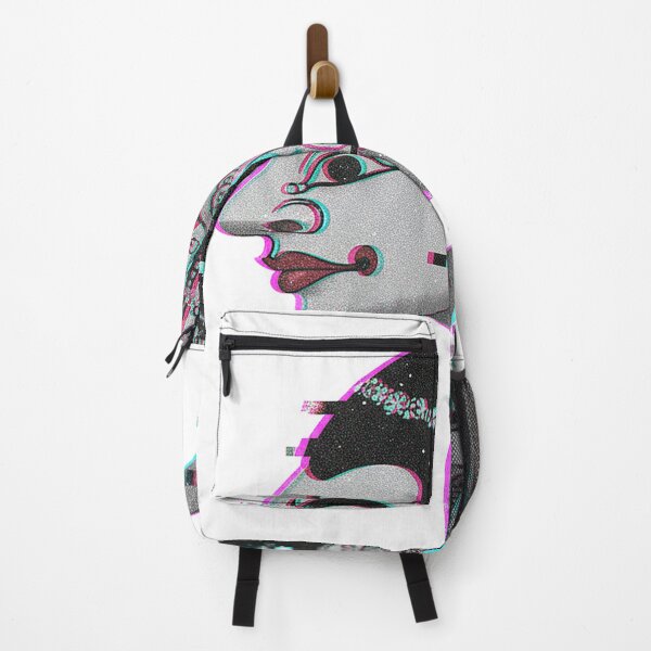 Item preview, Glitch Art Tribal Profile – Cyberpunk Ancient Deity Digital Art designed and sold by cannsuh.