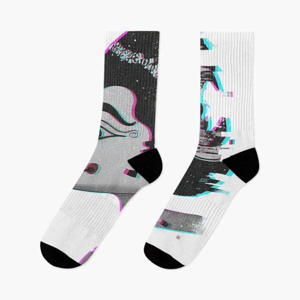 Item preview, Glitch Art Tribal Profile – Cyberpunk Ancient Deity Digital Art designed and sold by cannsuh.