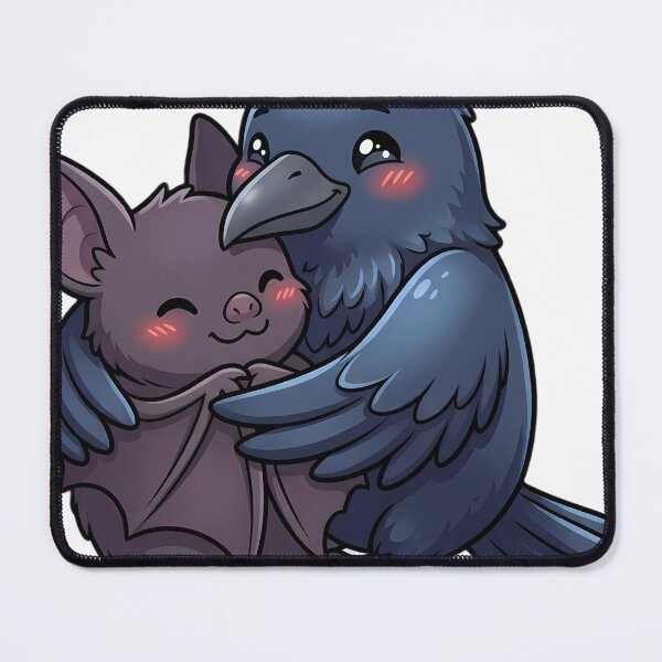 Item preview, Cute Baby Raven Hugging Halloween Bat designed and sold by pumsquare.