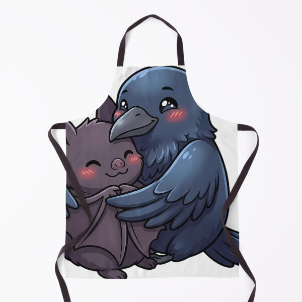 Item preview, Cute Baby Raven Hugging Halloween Bat designed and sold by pumsquare.