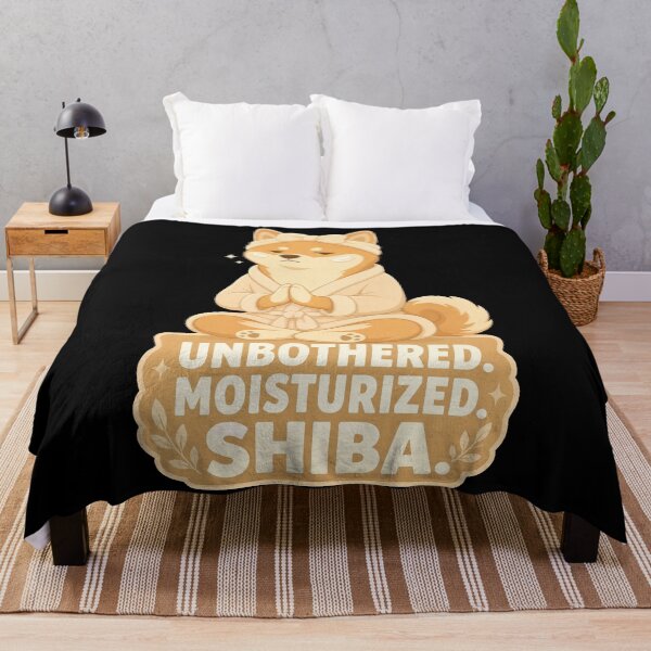 Item preview, Japanese Culture Unbothered Moisturized Shiba Inu Zen Dog designed and sold by Uglyandcute.