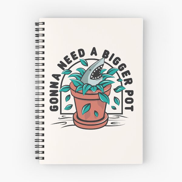 Item preview, Gonna Need a Bigger Pot - Funny Shark Plant Pot designed and sold by propellerhead.