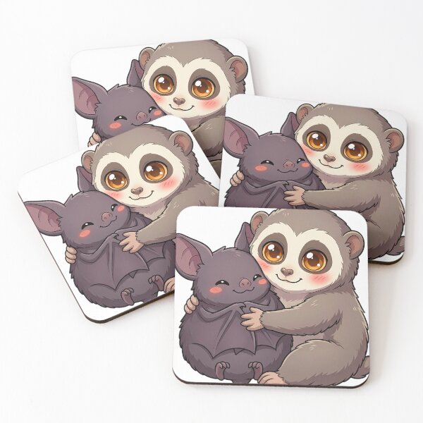 Item preview, Cute Slow Loris Hugging Halloween Bat designed and sold by pumsquare.