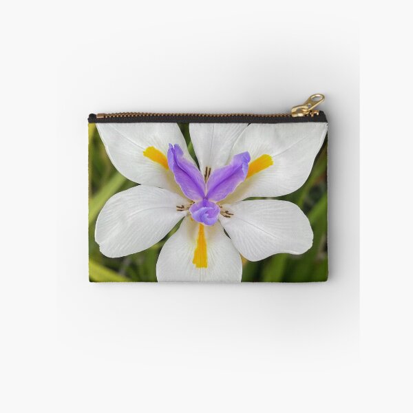 Item preview, White African Iris with Purple and Yellow Centre designed and sold by Be Captured by Brittany Emma.