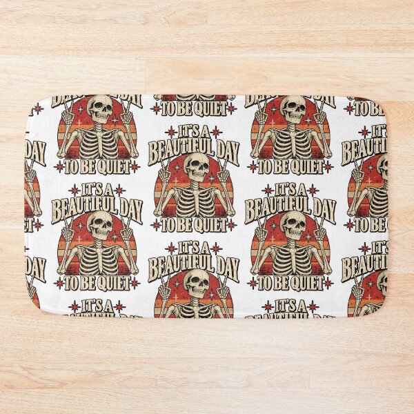 Item preview, It's A Beautiful Day To Be Quiet Skeleton Peace Sign Sarcastic Vintage Art designed and sold by Morbiusshop.