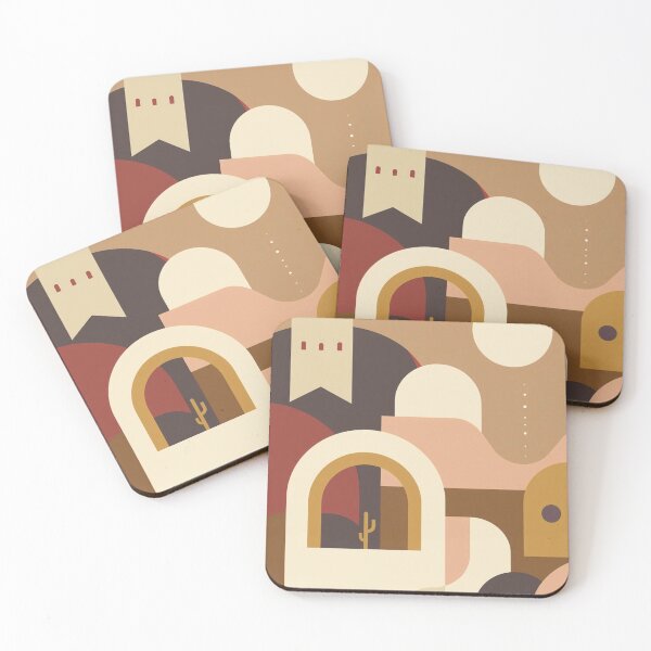Item preview, Desert Archway Abstract - Scandinavian Terracotta Wall Art designed and sold by nhk999.