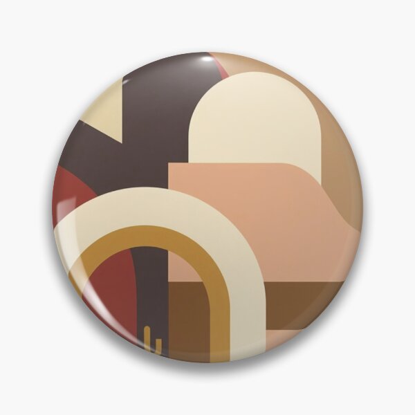 Item preview, Desert Archway Abstract - Scandinavian Terracotta Wall Art designed and sold by nhk999.